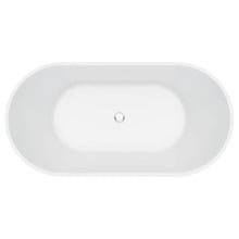 Eleanor Gloss White Acrylic Fluted Freestanding Bath